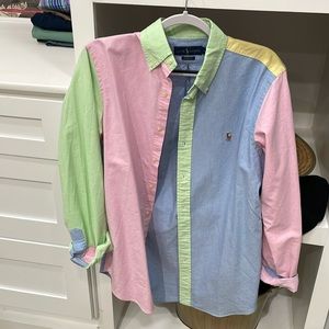 Men’s colorblock Ralph Lauren Oxford button down